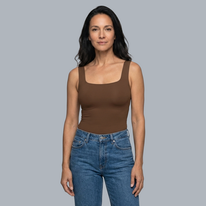 Smooth & Sculpt Square Neck Shapewear Tank