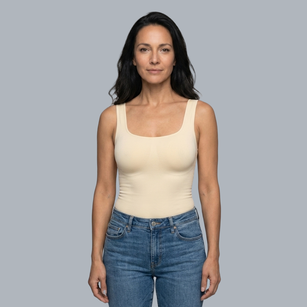 Smooth & Sculpt Square Neck Shapewear Tank